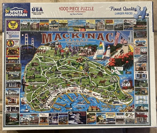 White Mountain Puzzles Mackinac Island - 1000 Piece Jigsaw Puzzle White Mountain Puzzles Mackinac Island - 1000 Piece Jigsaw